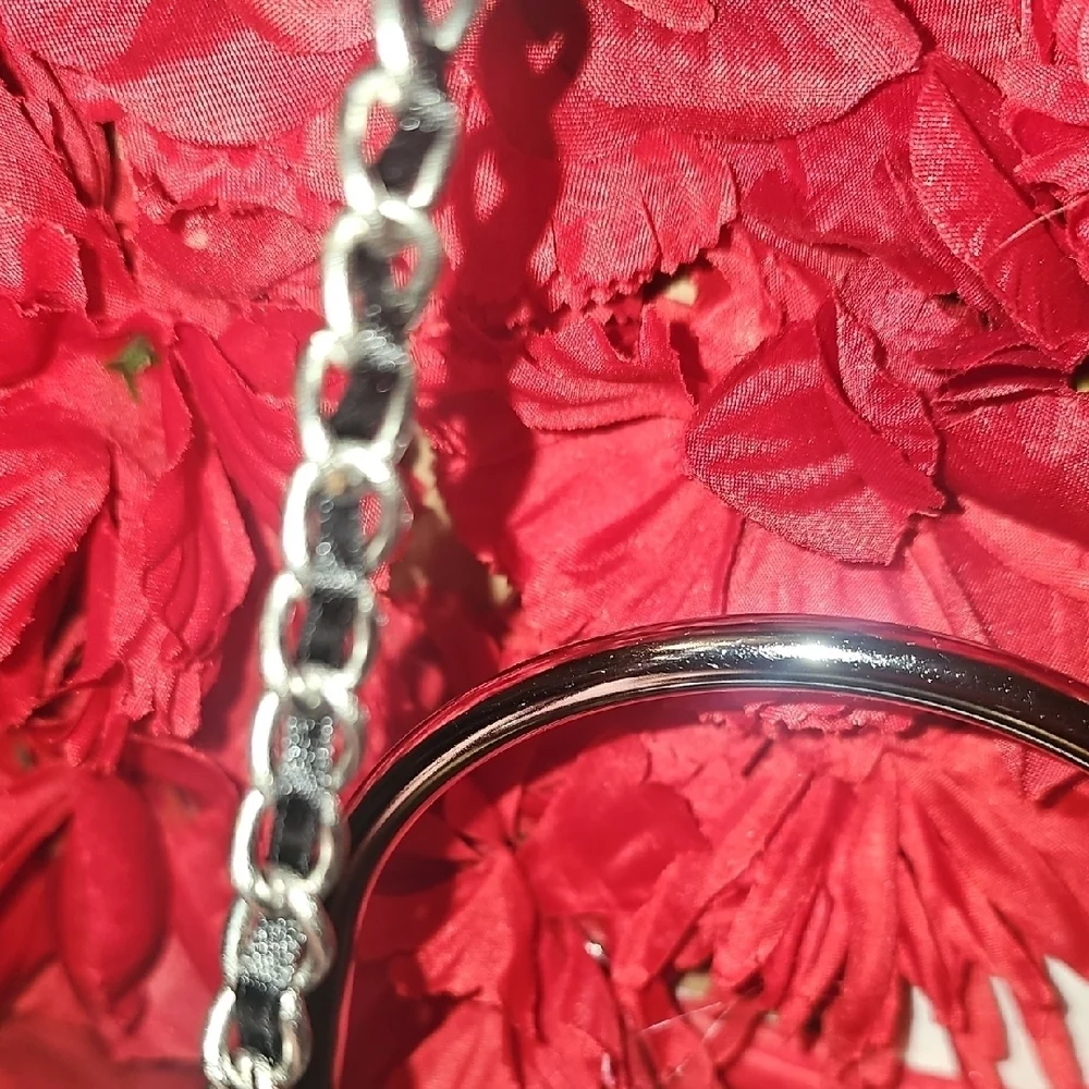 Childrens Place Girls Leopard Print Mini Crossbody Bag With Chain Strap Like New